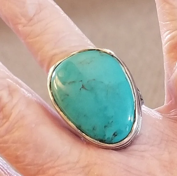 Silpada Sterling Silver & Turquoise Ring - Picture 7 of 11